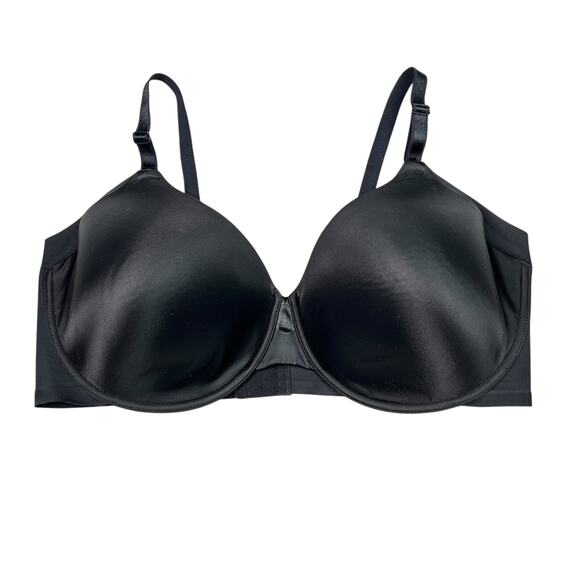 Olga No Side Effects Underwire Seamless Contour Bra GB0561C Black 44DD - Picture 1 of 4